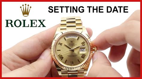 how to adjust the time on a rolex|rolex datejust setting date.